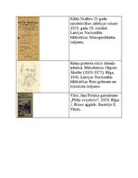 Summaries, Notes 'Latvijas kultūras kanons', 17.