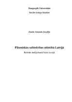 Research Papers 'Pilsoniskās sabiedrības attīstība Latvijā', 1.