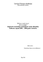 Research Papers 'Reģistrēto noziedzības nodarījuma skaita dinamika Gulbenes rajonā 2005.-2008.gad', 1.