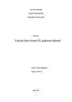 Research Papers 'Latvijas kino 20.gadsimta sākumā', 1.