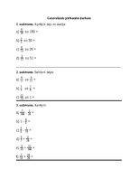 Samples 'Treniņa lapa par aprēķiniem ar pamatdaļām', 1.