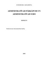Research Papers 'Administratīvais pārkāpums un administratīvais sods', 1.