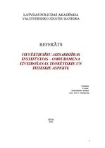 Research Papers 'Cilvēktiesību aizsardzības institūcijas - ombudsmena izveidošanas teorētiskie un', 1.