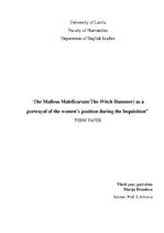 Research Papers 'The Malleus Maleficarum (The Witch Hammer) as a Portrayal of the Women’s Positio', 1.