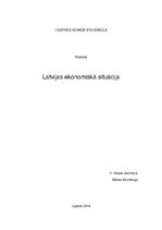 Research Papers 'Latvijas ekonomiskā situācija', 1.