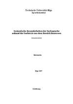 Research Papers 'Syntaxtische Besonderheiten der Fachsprache ', 1.