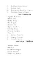 Summaries, Notes 'Visas pasaules valstis un to galvaspilsētas', 8.