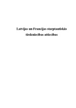 Research Papers 'Latvijas un Francijas starptautiskās tirdzniecības attiecības', 1.
