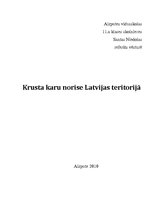Research Papers 'Krusta karu norise Latvijas teritorijā', 1.
