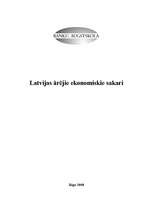 Research Papers 'Latvijas ārējie ekonomiskie sakari', 1.