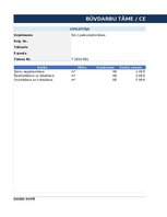 Samples 'Būvdarbu tāme', 1.