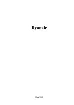 Research Papers 'Tūrisma sektors - transports - aviācijas industrija - Ryanair', 1.