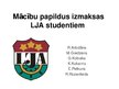 Presentations 'Mācību papildus izmaksas Latvijas Jūras akadēmijas studentiem', 1.
