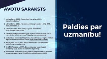 Presentations 'Procentu likmju kāpums: ietekme uz kredītiem un patēriņu', 17.