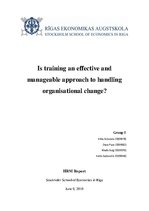 Research Papers 'Is Training an Effective and Manageable Approach to Handling Organizational Chan', 1.