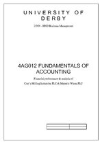 Research Papers 'Fundamentals of Accounting', 1.