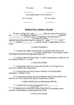 Samples 'Contract of Operating Leasing', 2.