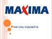 Presentations 'Uzņēmuma "Maxima" organizācijas struktūra', 1.