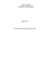 Research Papers 'Sociālā nodrošinājuma modeļi Latvijā un ES', 1.