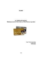 Summaries, Notes 'Maksājuma karšu VISA Gold un VISA Platinum apraksts', 1.