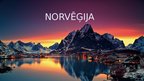 Presentations 'Norvēģija - tūrisma rajona raksturojums, tūrisma ģeogrāfija', 1.