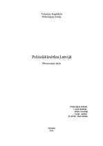 Research Papers 'Politiskā kultūra Latvijā', 1.