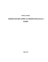 Practice Reports 'Administratīvās tiesības un administratīvā procesa tiesības', 1.