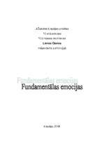 Research Papers 'Fundamentālas emocijas', 1.