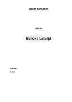 Summaries, Notes 'Baroks Latvijā', 11.