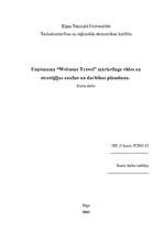 Research Papers 'Uzņēmuma “Welcome Travel” mārketinga vides un stratēģijas analīze un darbības pl', 1.