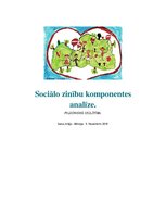 Summaries, Notes 'Sociālo zinību komponentes analīze', 1.