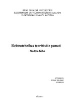 Research Papers 'Elektrotehnikas teorētiskie materiāli', 1.