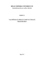 Research Papers 'Alumīnijs kā prece starptautiskajā tirdzniecībā', 1.