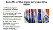 Presentations 'International trade between EU and INDIA', 4.