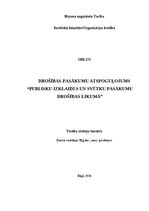 Research Papers 'Drošības pasākumu atspoguļojums “Publisku izklaides un svētku pasākumu drošības ', 1.