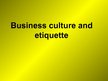 Presentations 'Business Etiquette in Latvia', 15.