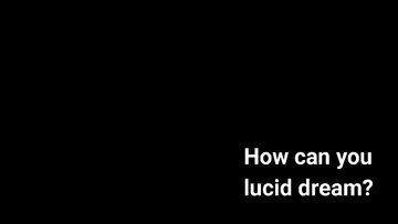 Presentations 'Lucid Dreaming', 8.