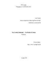 Essays '"Kā Uzveikt Disleksiju" – Dr. Phyllis B. Books
Recenzija', 2.
