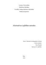 Research Papers 'Alternatīvas izglītības metodes', 1.