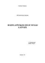 Research Papers 'Desmit izplatītākās zivju sugas Latvijā', 1.