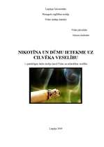 Research Papers 'Nikotīna un dūmu ietekme uz cilvēka veselību', 1.