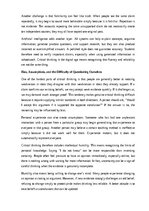 Essays 'The importance of critical thinking', 5.