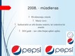 Presentations '"Pepsi" logotipa vēsture un raksturojums', 12.