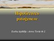 Presentations 'Hipoteriozes patoģenēze', 1.