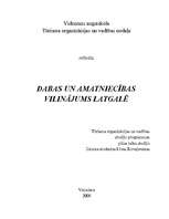 Research Papers 'Dabas un amatniecības vilinājums Latgalē', 1.