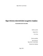 Research Papers 'Rīgas lidostas ekonomiskās izaugsmes iespējas', 1.