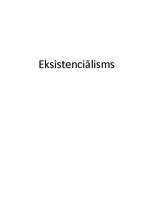 Research Papers 'Eksistenciālisms', 1.