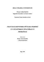 Summaries, Notes 'Francijas ekonomika pēckara periodā un tās mūsdienu īpatnības un problēmas', 1.