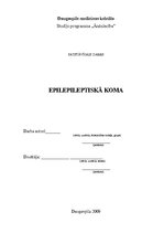 Research Papers 'Epileptiskā koma', 1.
