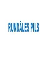 Research Papers 'Rundāles pils', 1.